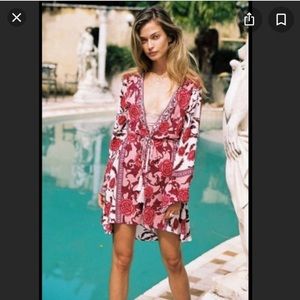 Arnhem Carolina rose kimono dress aus 8 us small